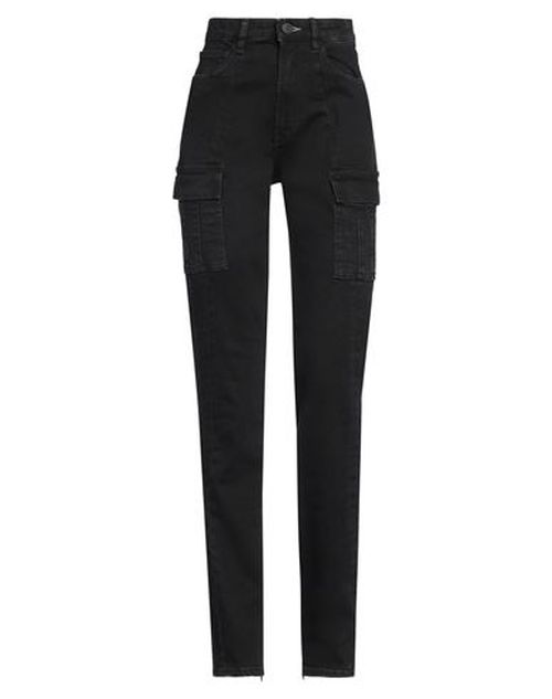 Woman Jeans Black Size 27 Cotton, Polyester, Viscose, Elastane