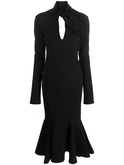 Isabel open-back midi dress - Black