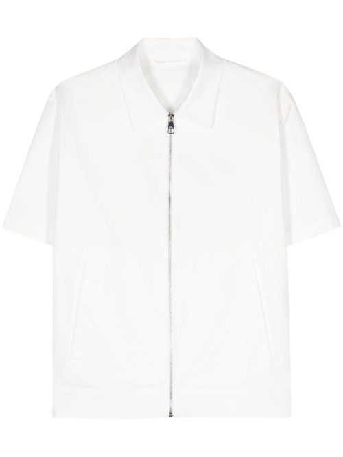 Bomber Harrington zip-up shirt - White