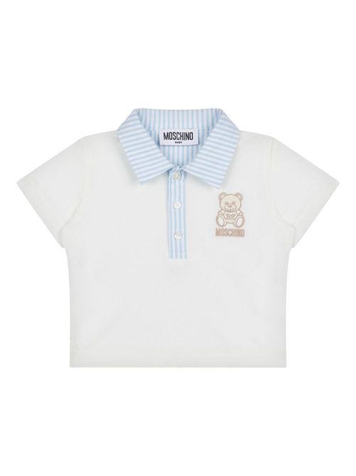 Teddy Bear polo shirt - White
