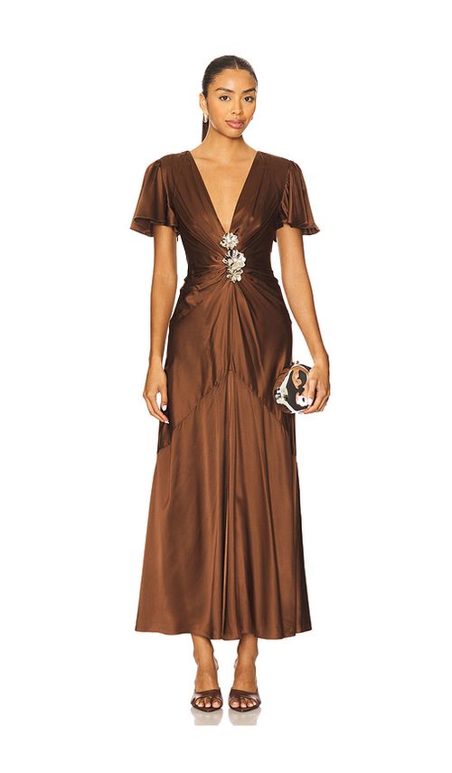 Cinq a Sept Kordyn Dress in Dark Sepia. 8 also , 2