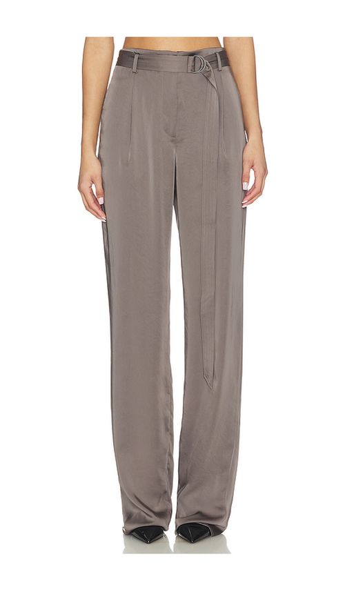 LaPointe Belted Pant in Grey. 0. Also