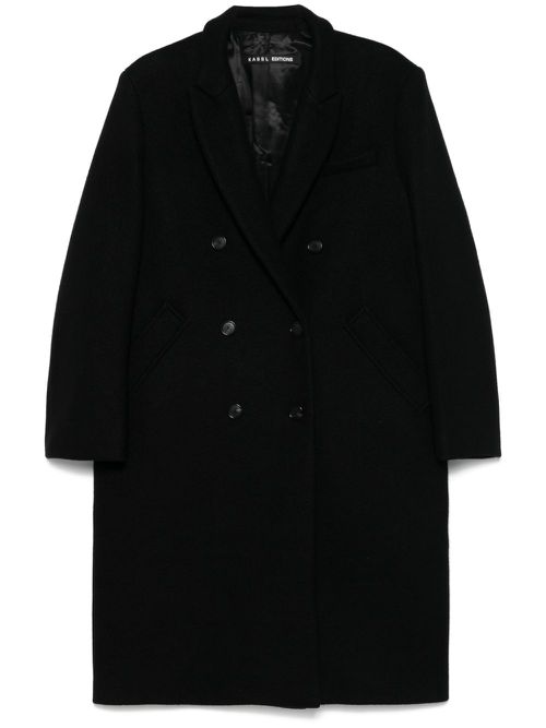 Double-breasted coat - Black