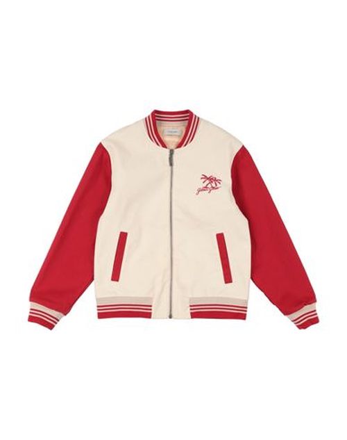 Kid Boy Jacket Red Size 10 Cotton, Elastane