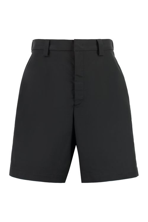 Nylon Bermuda Shorts — Black