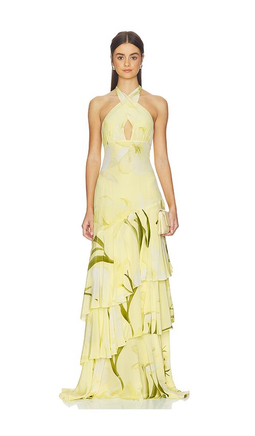 Cara Cara Amethyst Dress in Lemon. - 10 also