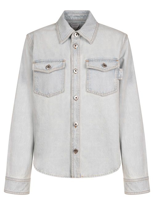 Extra Bleached Dirty Denim Shirt