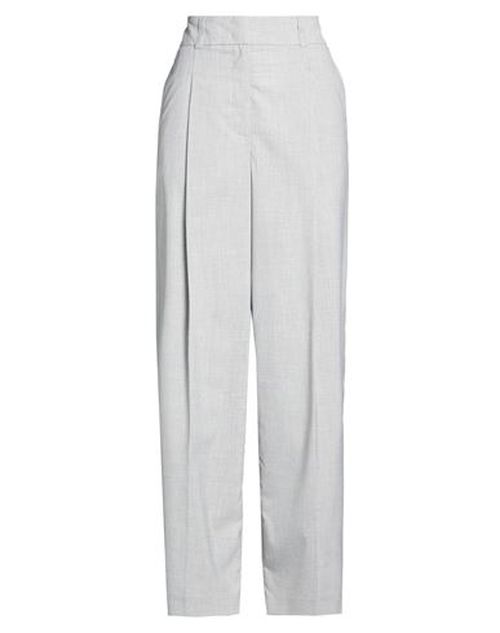 Easy Woman Pants Light grey Size 2 Polyester, Viscose, Elastane