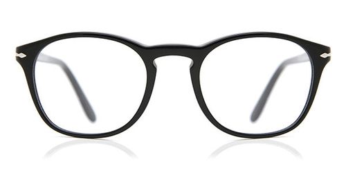 Persol PO3007V 95 Men's Eyeglasses Black Size 50 - Blue Light Block Available