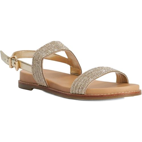 Dune London Womens Ladies Levias - Embellished Flat Sandals - Gold