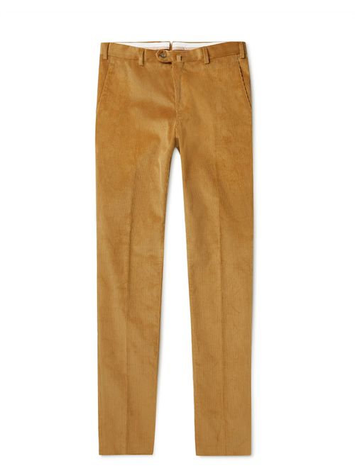 Straight-Leg Cotton-Corduroy Trousers