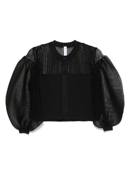 CFCL Fluted Lucent cardigan - Black