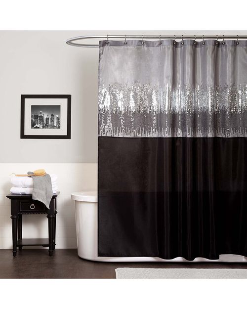 Lush Decor Fashion Night Sky Shower Curtain