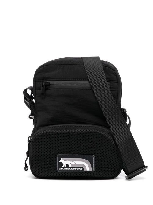 Maison Kitsuné Flash Fox messenger bag - Black