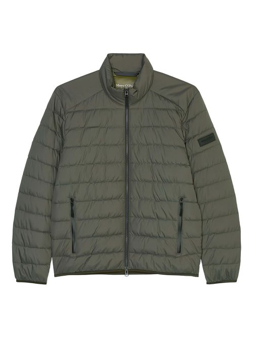 Quilted zip-up jacket - Green