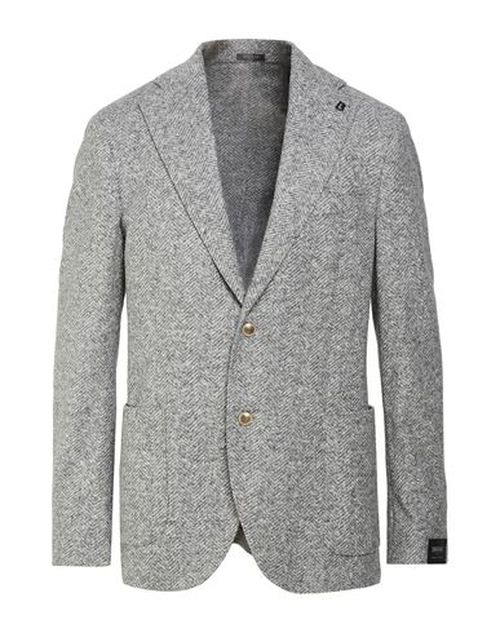 Man Blazer Light grey Size 42 Cotton, Acrylic, Polyester, Virgin Wool