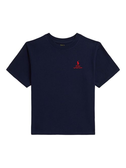 Logo-embroidered t-shirt - Blue