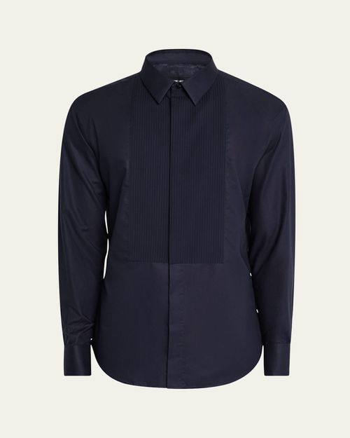 Men's Pleated Bib Tuxedo Shirt
