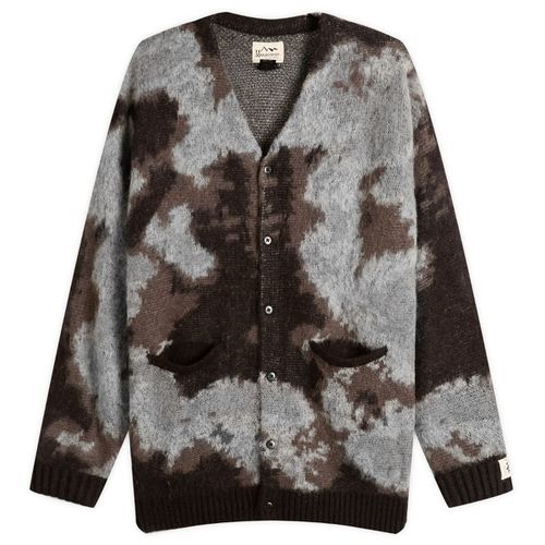 Men's Blurry Jaquard Cardigan Black