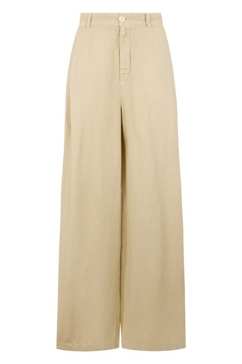 Loose High-Waist Linen Pants