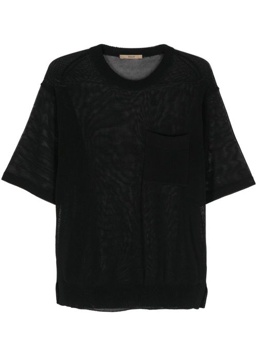 Open-knit jumper - Black