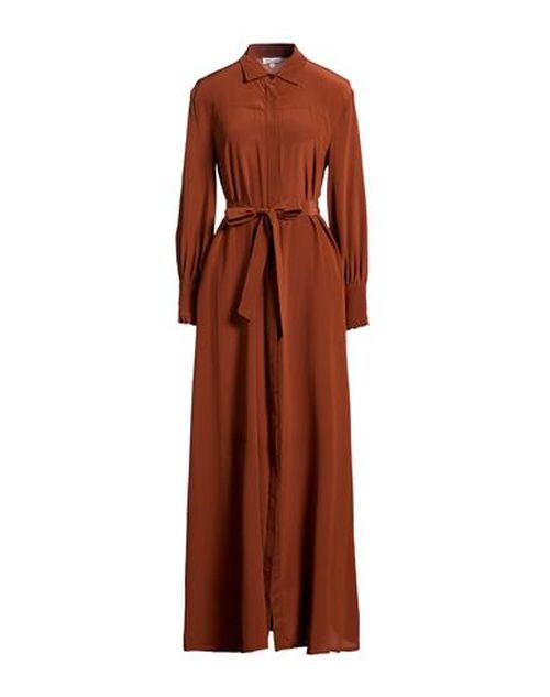 Woman Maxi dress Brown Size 0 Silk
