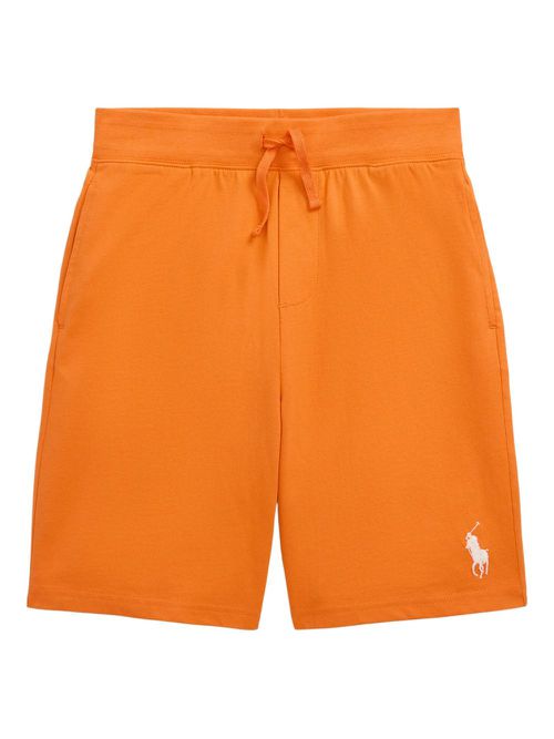 Polo Pony-embroidered track shorts - Orange