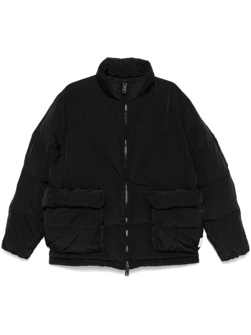 Funnel-neck jacket - Black