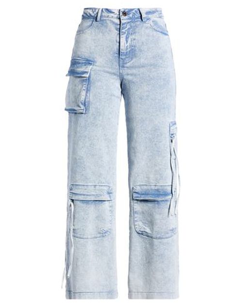 Woman Jeans Blue Size 4 Cotton, Elastane