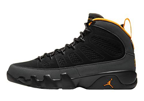 Men's Jordan 9 Retro Dark Charcoal Black/University Gold