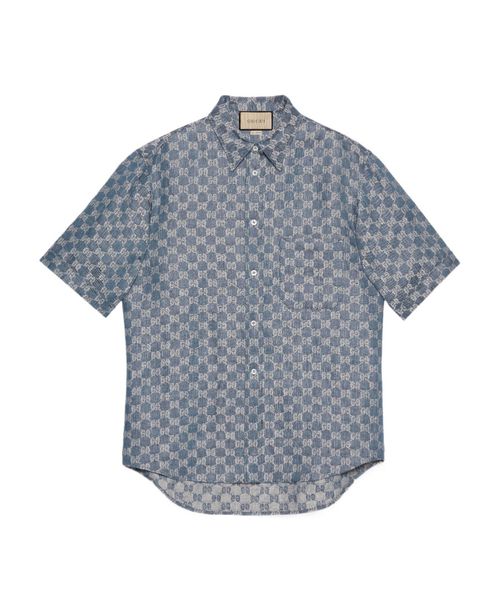 GG linen jacquard shirt
