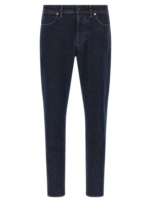 Organic Cotton Straight-Leg Jeans — Blue