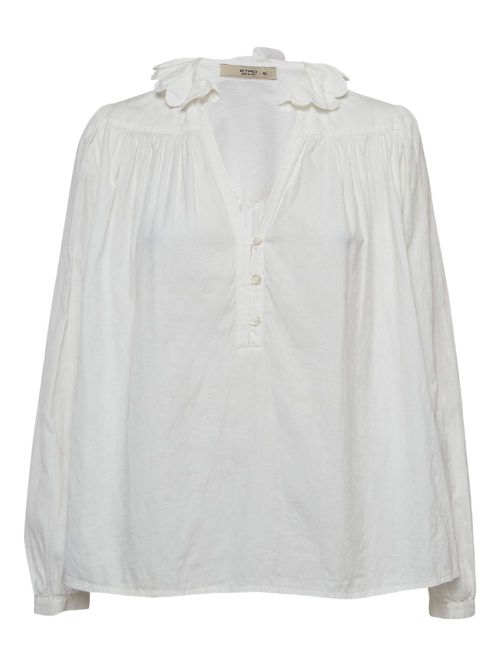 Long-sleeve blouse - White