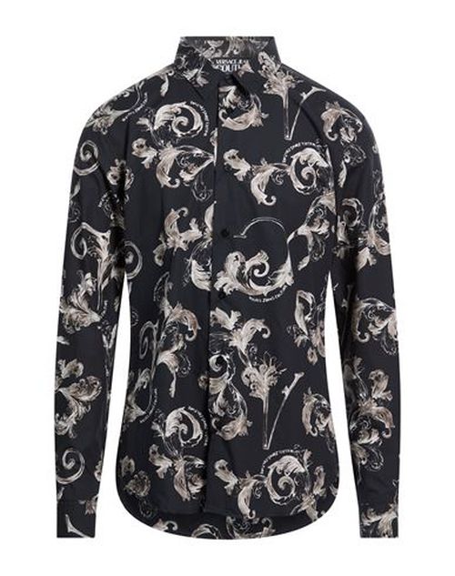 Man Shirt Black Size 36 Cotton