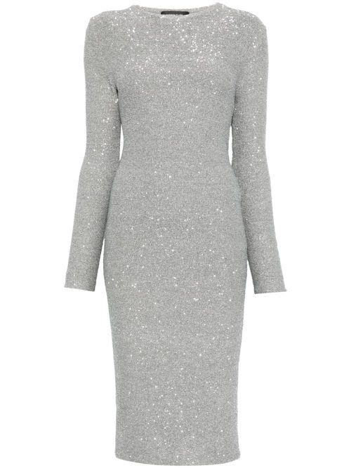 Sequinned midi dress - Grey