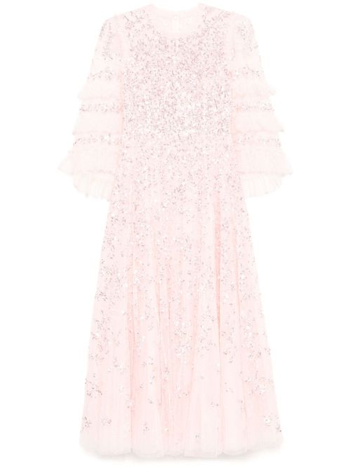 Floral lace gown - Pink