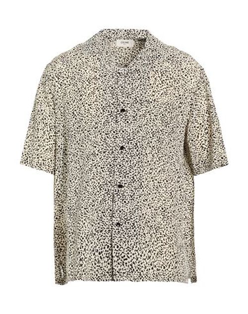 Man Shirt Beige Size 15 ¾ Silk