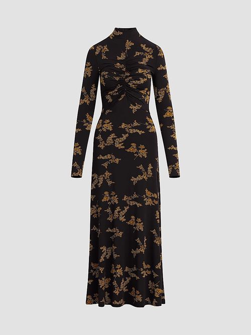 Women's The Lucia Maxi Dress - Navy Vine Floral