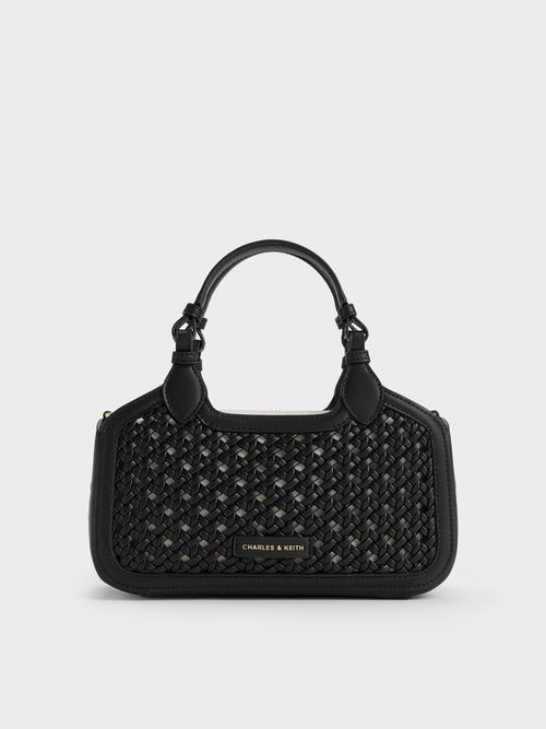 Mini Azure Woven Tote Bag