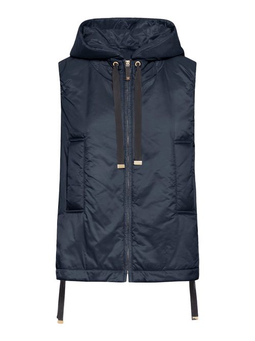 PADDED VEST WITH HOOD IN WATERPROOF CANVAS - Max Mara The Cube - Woman