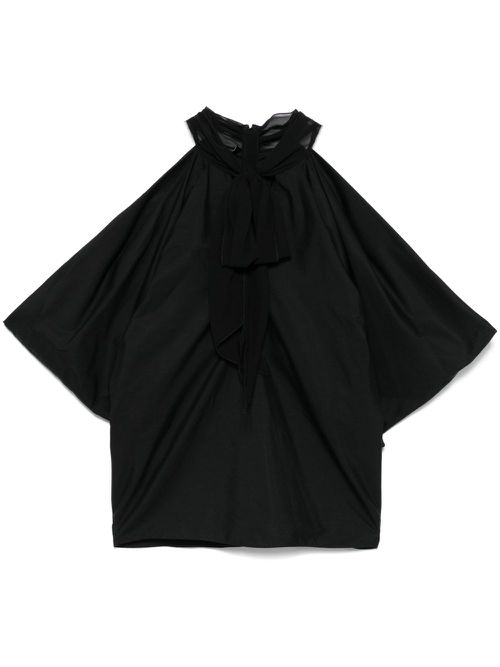 Draped blouse - Black