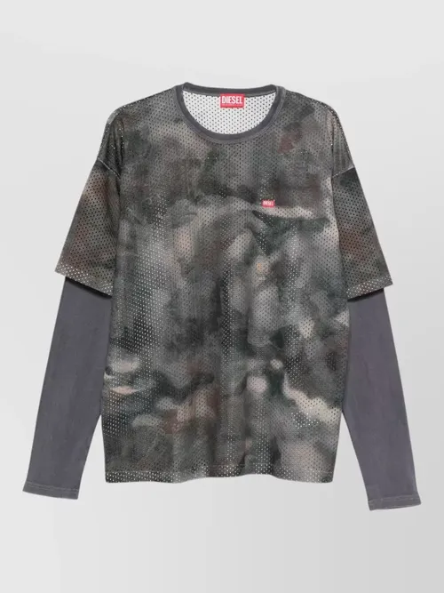Diesel - mesh long-sleeve t-shirt