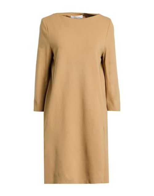 Woman Mini dress Sand Size 4 Viscose, Polyamide, Elastane
