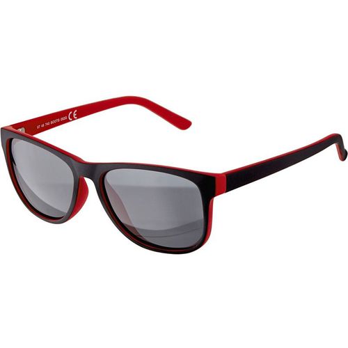 Boots Men's Polarised Sunglasses - Matt Black And Red Frame
