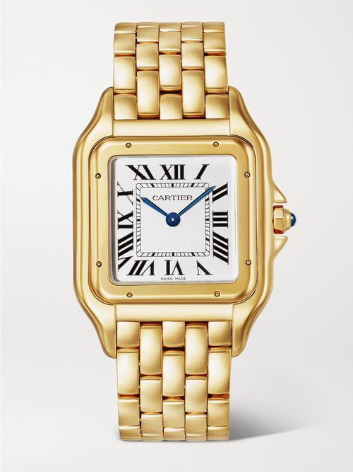 Panthère De Medium 31mm 18-karat Gold Watch - White