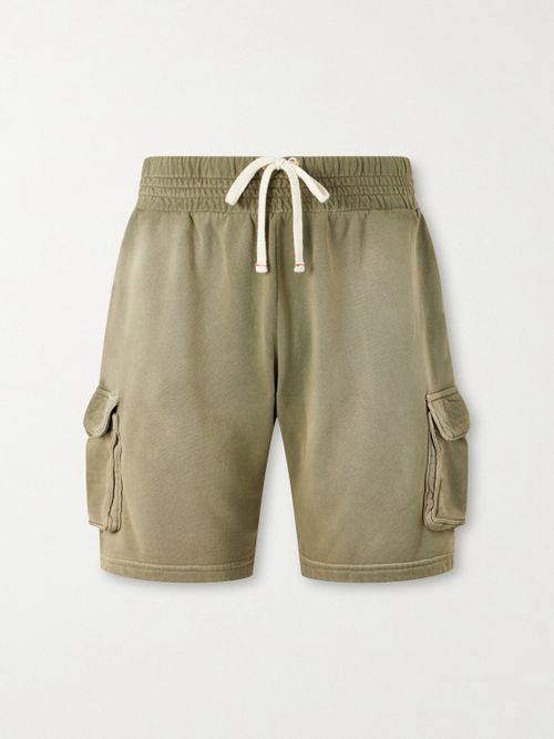 Yacht Straight-Leg Cotton-Jersey Cargo Shorts