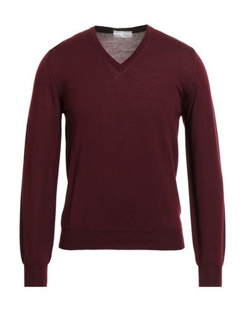 Man Sweater Burgundy Size 38 Virgin Wool