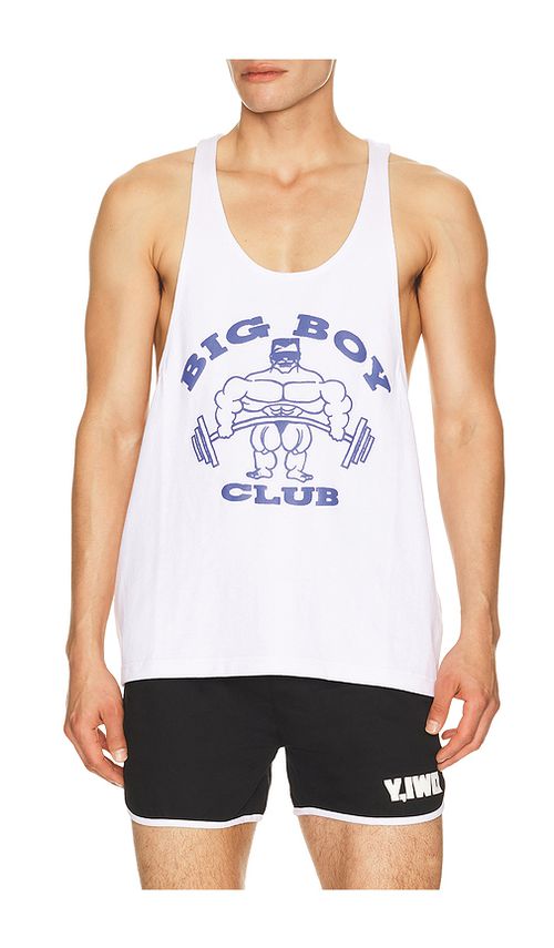 Y,IWO Big Boy Club Stringer in White. L. Also in M, XL/1X