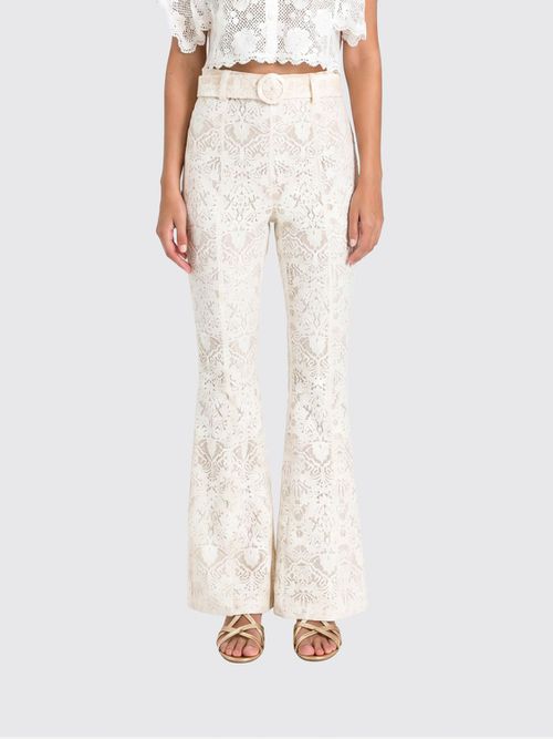 Pants Woman color Pearl