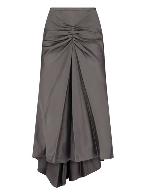 -Inspired Satin-Blend Mini Skirt